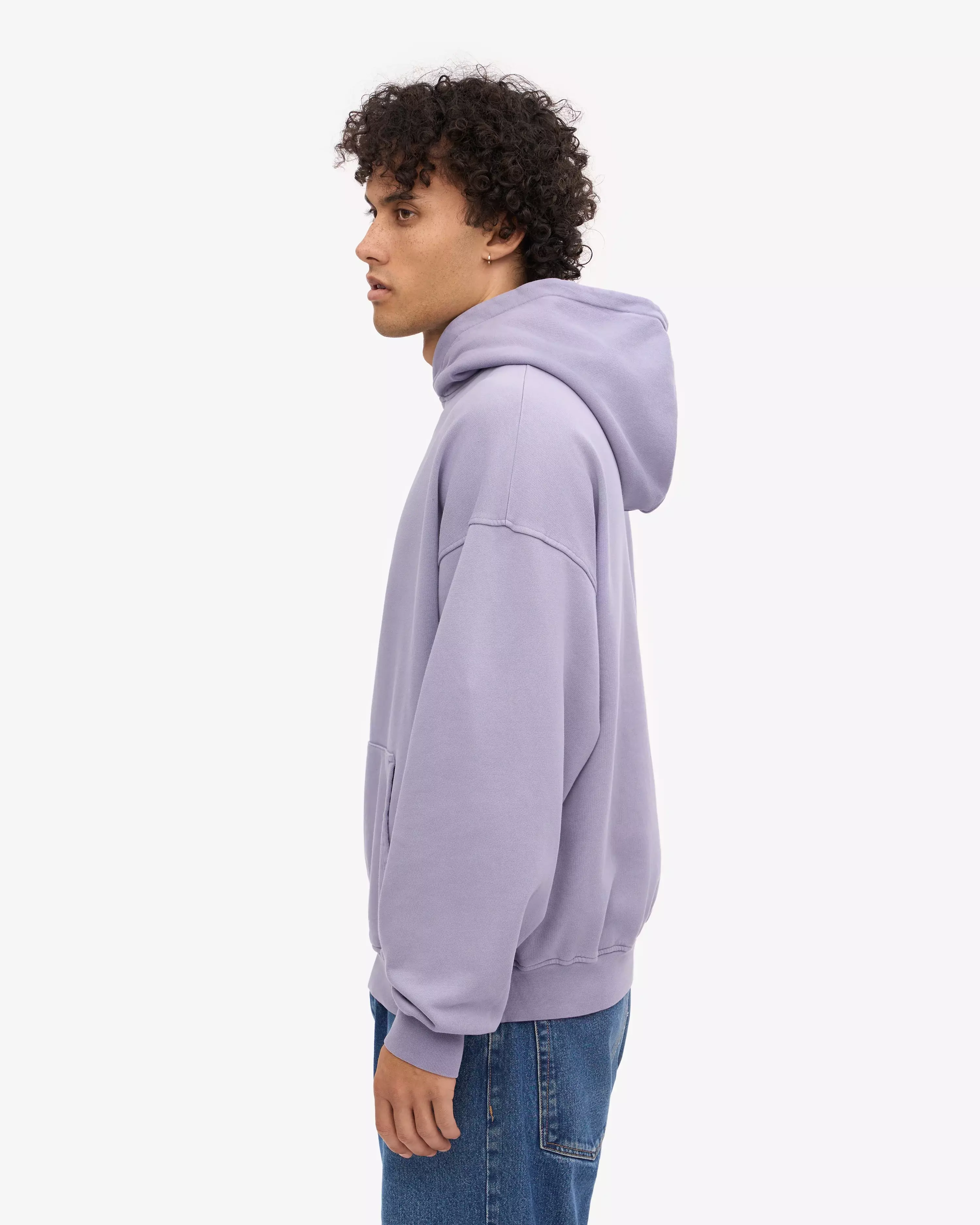 Colorful Standard Purple Jade Organic Oversized Hood Herren helllila